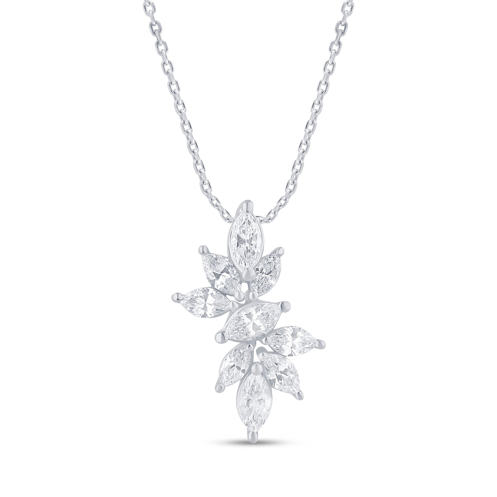 LG - 14K 0.52CT D-PENDANT LDS MARQ PRONG "CERTIFIED"